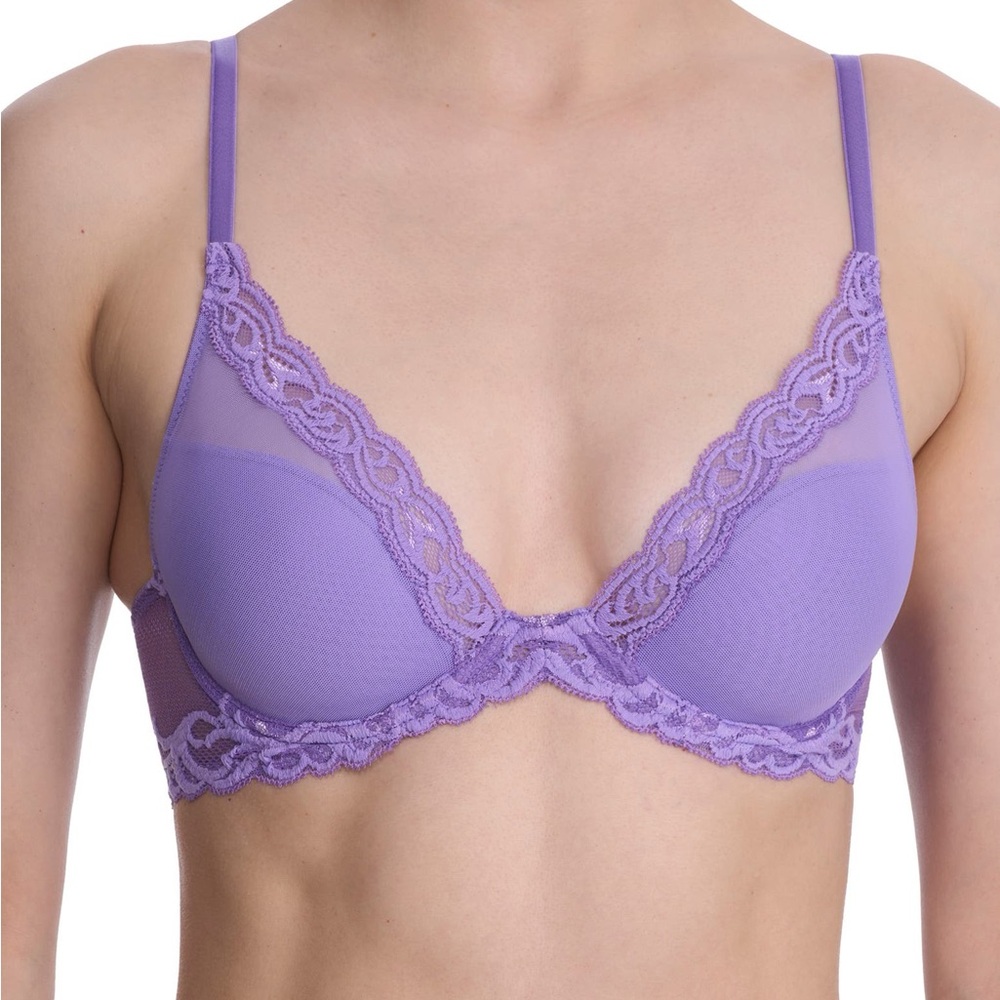 NATORI Feathers Plunge T-Shirt Basics Bra - Picture 3 of 14